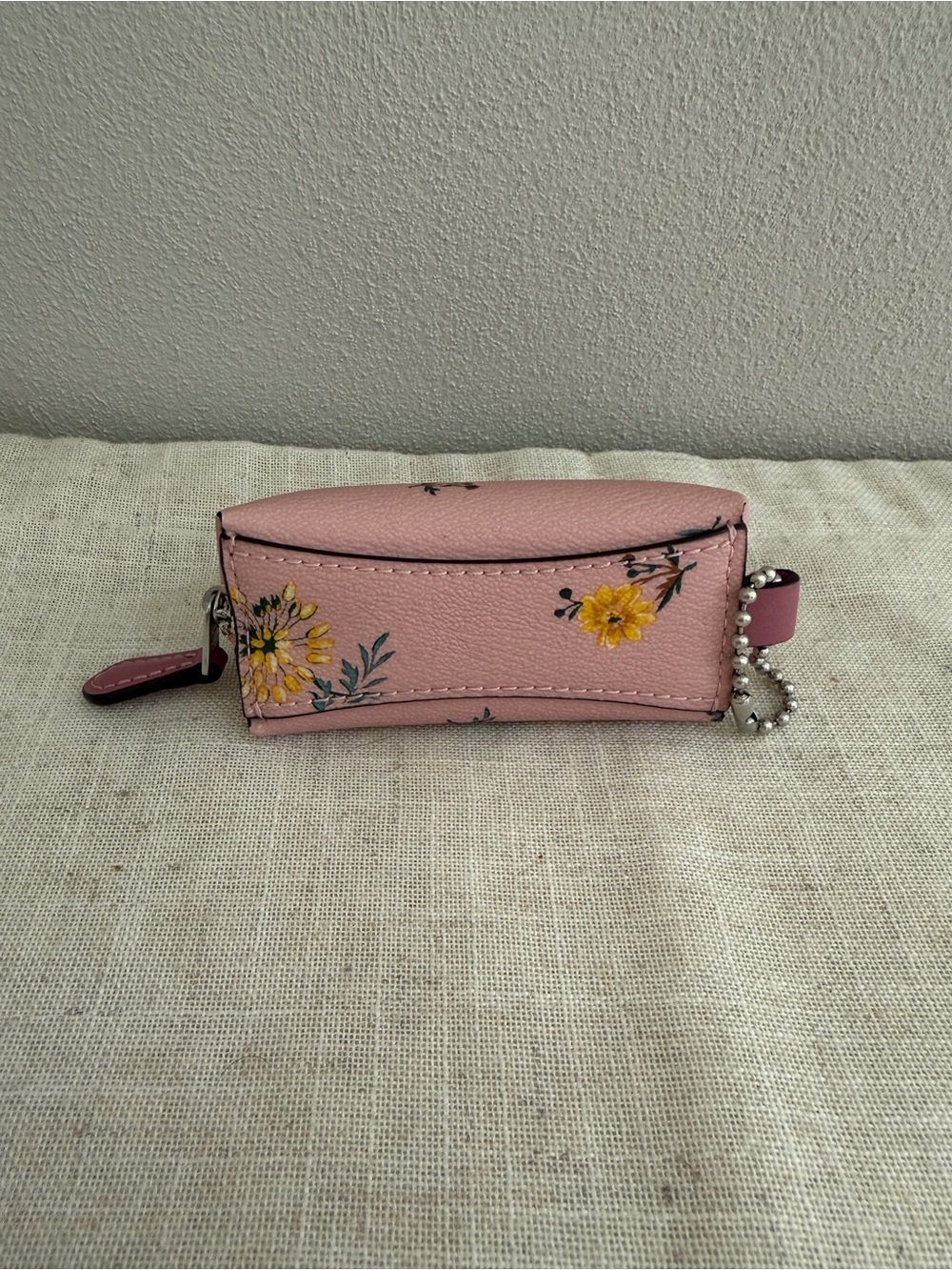 Coach Micro Mini Pink Floral Blossom Pouch - Picture 3 of 7